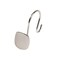 Kenney Mfg Abstract Rust-Resistant Metal Double Decorative Shower Curtain Hooks, Set of 12, Brushed Nickel KN62103 - alternate 1
